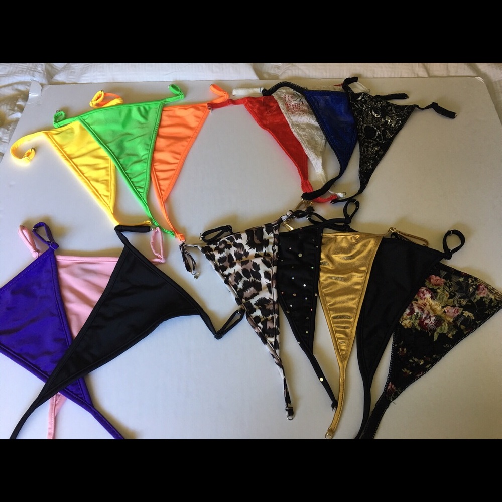Clothing Accessory, Rhinestone G-String, Lingerie - Picture 9 of 10